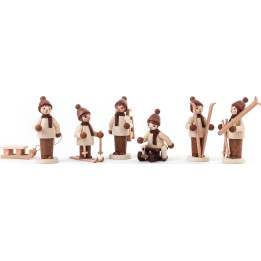 Winter Sports Children - natural - 6 pcs.  - 6 cm / 2.4 inch