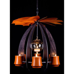 1-stöckige Hängepyramide NOVA - anthrazit/orange - 33 cm