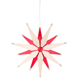 Fensterbild Weihnachtsstern Natur - 47 cm