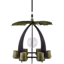 1-Tier Hanging Pyramid NOVA - Anthracite/Mossgreen - 33 cm / 13 inch