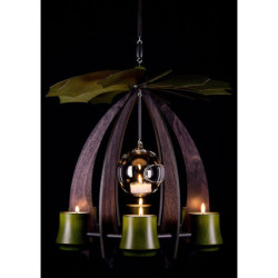 1-Tier Hanging Pyramid NOVA - Anthracite/Mossgreen - 33 cm / 13 inch