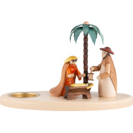 Candle Holder - Nativity Scene - 12 cm / 5 inch