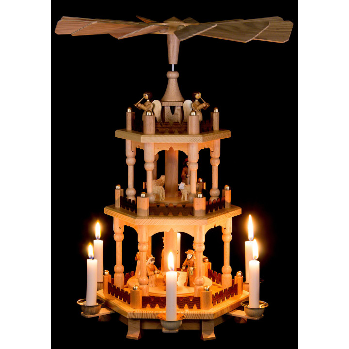 3-Tier Pyramid - Christmas Time - 45 cm / 18 inch