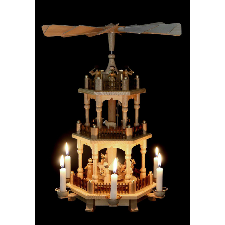 3-stöckige Pyramide Zur Weihnacht - 45 cm