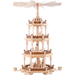 4-Tier Pyramid - Merry Christmas - 51 cm / 20 inch