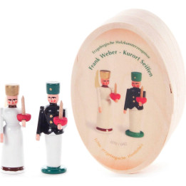 Engel und Bergmann in Spandose - 4 cm
