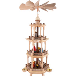 3-stöckige Pyramide Weihnachten - 65 cm