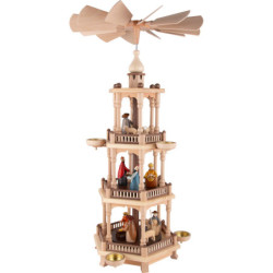 3-stöckige Pyramide Weihnachten - 65 cm