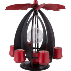 1-Tier Pyramid NOVA - Anthracite/Rubyred - 38 cm / 15 inch