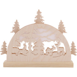 Mini Lightarch - Forest Scene - 23x15x4,5 cm / 9x6x2 inch