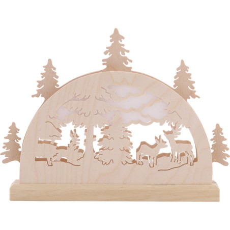 Mini Lightarch - Forest Scene - 23x15x4,5 cm / 9x6x2 inch