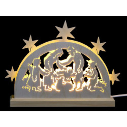 Mini Lightarch - Nativity Motif - 23x15x4,5 cm / 9x6x2 inch