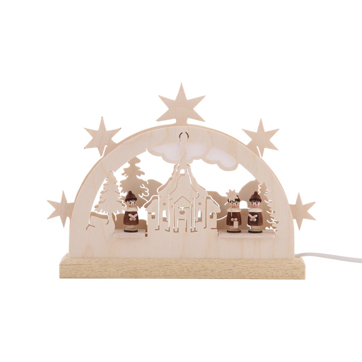 Mini Lightarch - Seiffen Church - 23x15x4,5 cm / 9x6x2 inch