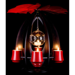 1-Tier Pyramid NOVA - Anthracite/Rubyred - 38 cm / 15 inch
