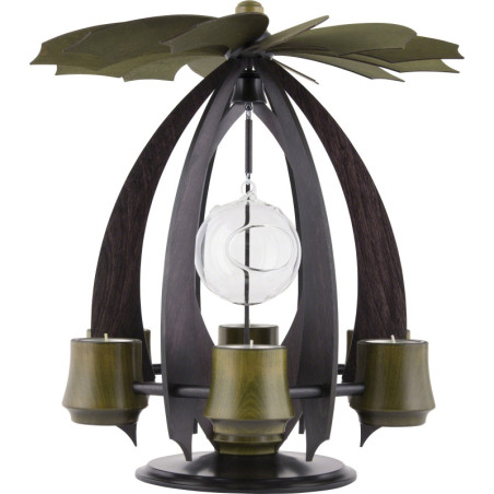 1-Tier Pyramid NOVA - Anthracite/Mossgreen - 38 cm / 15 inch