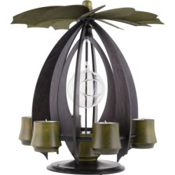 1-Tier Pyramid NOVA - Anthracite/Mossgreen - 38 cm / 15 inch
