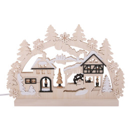 3D Double Arch - Water Mill - 42x30x4,5 cm / 16x12x2 inch