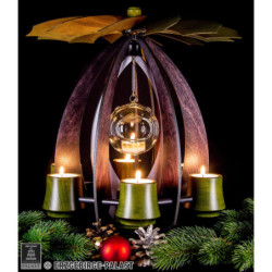1-Tier Pyramid NOVA - Anthracite/Mossgreen - 38 cm / 15 inch