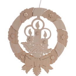 Fensterbild Kerzen - Durchmesser 31,5 cm