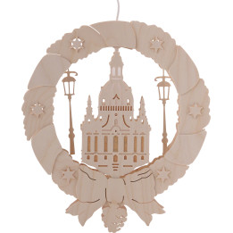 Fensterbild Frauenkirche - Durchmesser 31,5 cm
