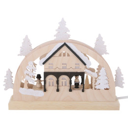 Mini-Schwibbogen Umgebindehaus - 23x15x4,5 cm