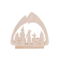Schwibbogen Leuchter Jäger - 30x28,5x4,5 cm