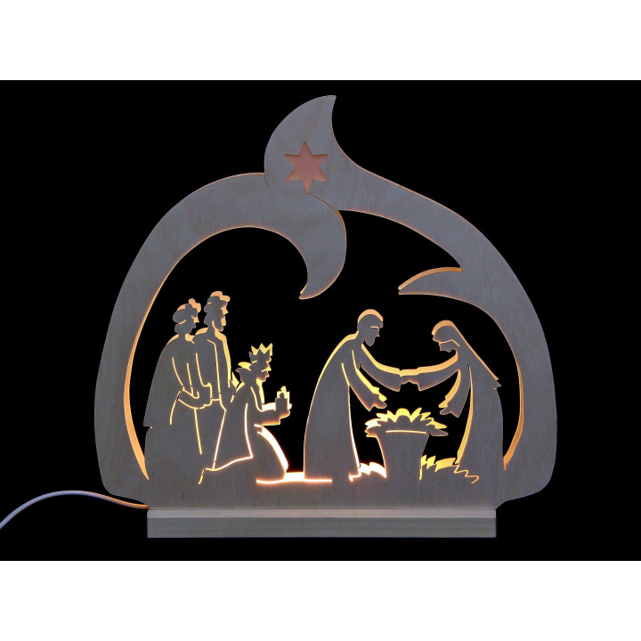Candle Arch - Nativity - 30x28,5x4,5 cm / 12x11x2 inch