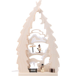 Lichterspitze Baum Langlauf - 43x25x4,5 cm
