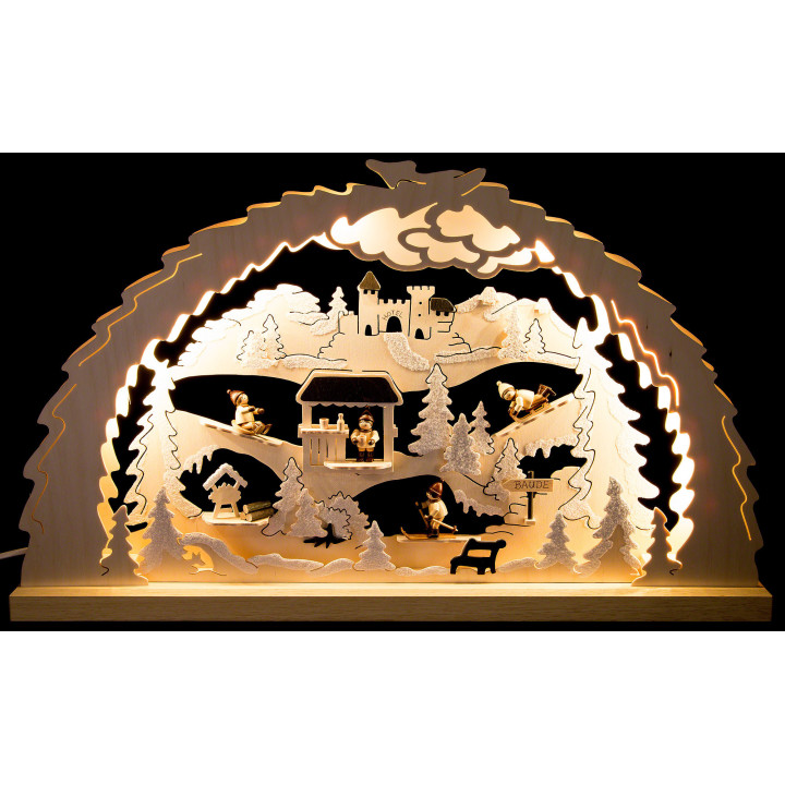 Candle Arch - Winter Vacation - 62x37x4,5cm / 24x15x2 inch