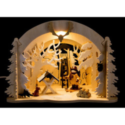 Motive Light - Diorama Wild Animal Feeding - 19 cm / 7.5 inch