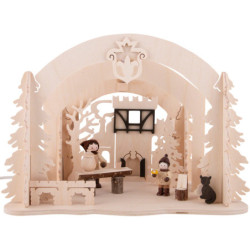 Motive Light - Diorama Castle Christmas - 19 cm / 7.5 inch