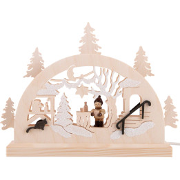 Schwibbogen Adventsmarkt - 23x15 cm