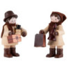 Thiel-Figur Einkaufspaar - natur - 5,5 cm