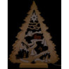 Light Triangle - Tree with Snowboarder - 34x44 cm / 13.4x17.3 inch