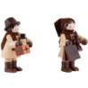 Thiel-Figur Einkaufspaar - natur - 5,5 cm