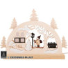Candle Arch - Skiing Santa - 23x15 cm / 9.1x5.9 inch