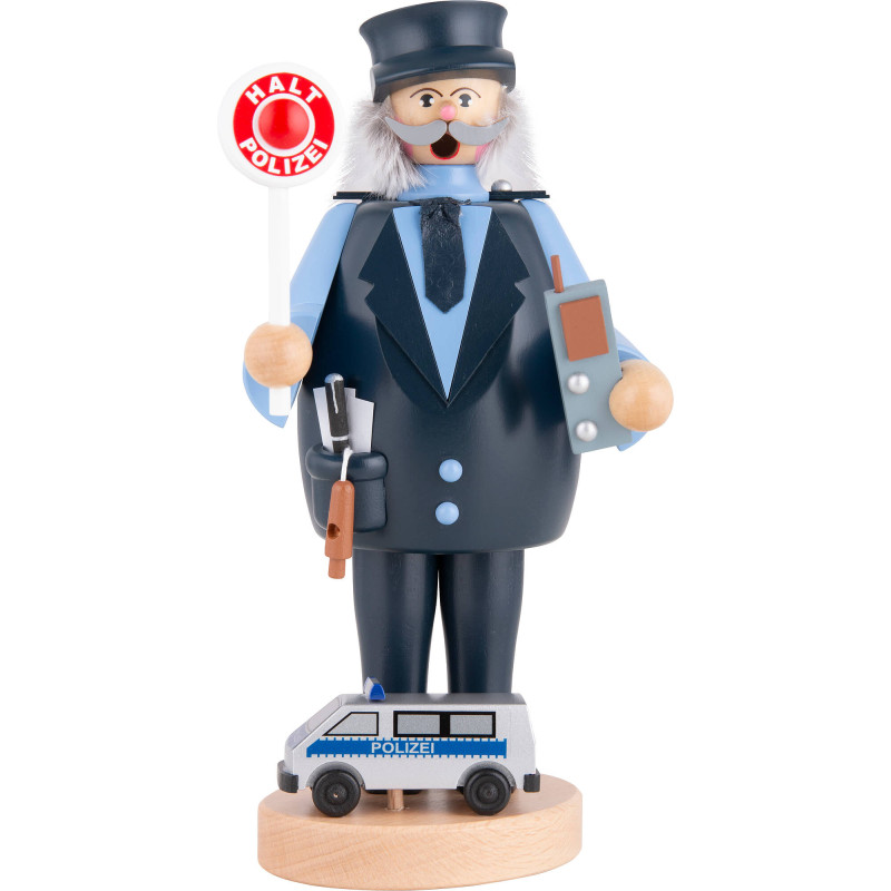 Räuchermännchen Polizist - 23 cm