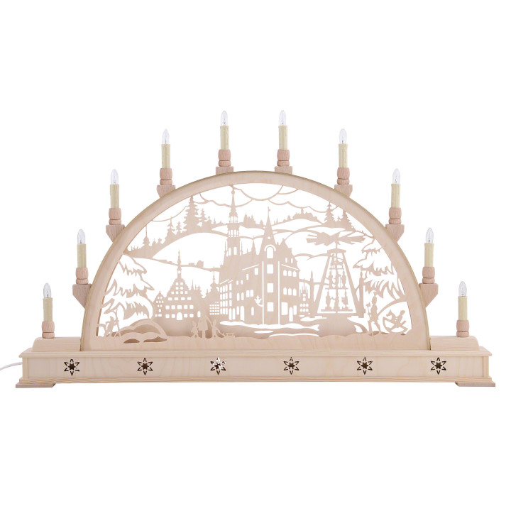 Candle Arch - Zwickau with Base - 78x45 cm / 31x18 inch
