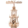 2-Tier Christmas Pyramid - Forest Design - Electrical with Figurines - 77 cm / 30 inch