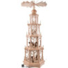 4-Tier Christmas Pyramid - Forest Design - Electrical with Figurines - 135 cm / 53 inch