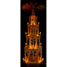 4-Tier Christmas Pyramid - Forest Design - Electrical without Figurines - 135 cm / 53 inch