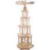 4-Tier Christmas Pyramid - Forest Design - Wax Candles without Figurines - 135 cm / 53 inch