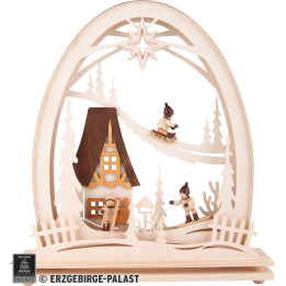 Seidelbogen Winterkinder - 31x33 cm