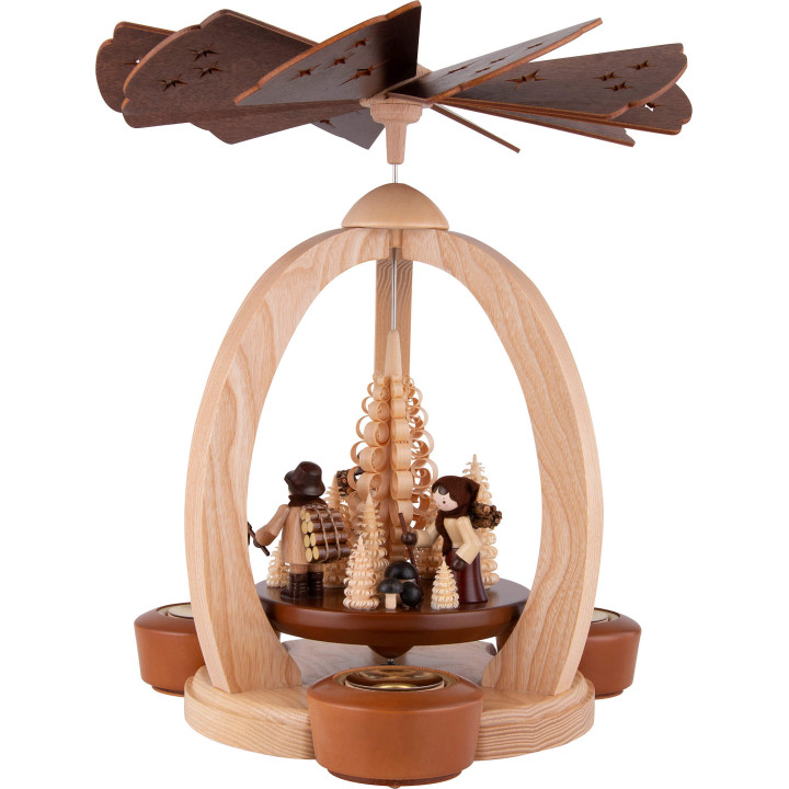 1-Tier Pyramid - Forest People - 30 cm / 11.8 inch