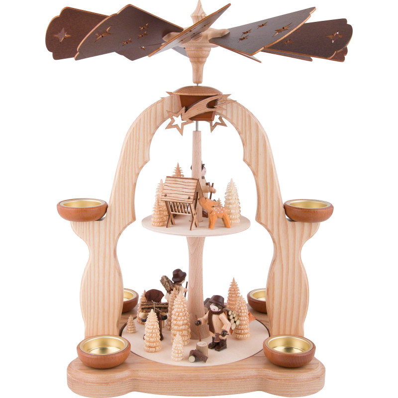 2-Tier Pyramid - Forest People - 40 cm / 15.7 inch