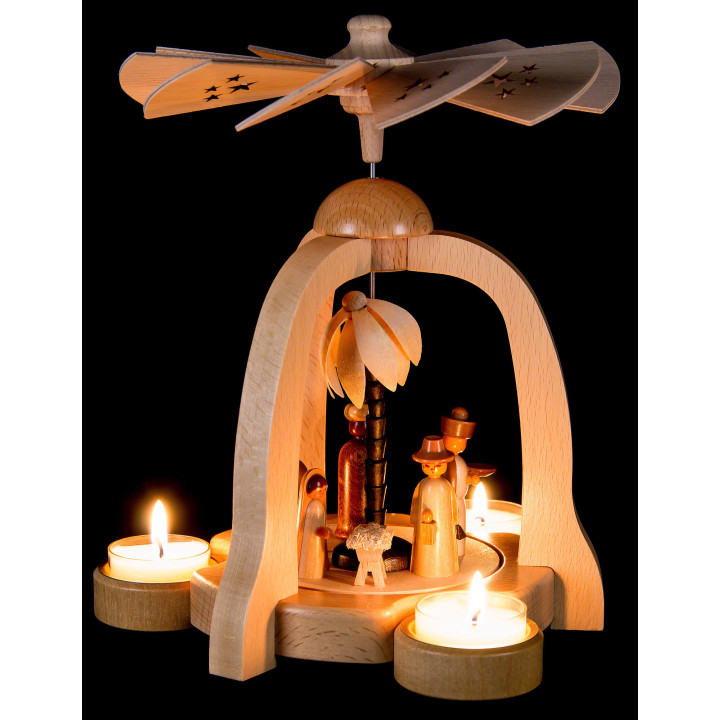 1-Tier Pyramid - Nativity - 22 cm / 8.6 inch
