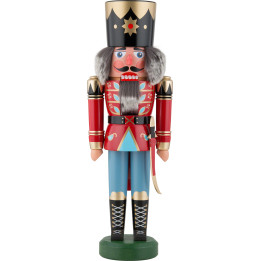 Nussknacker König rot - 40 cm