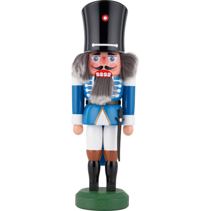 Nutcracker - Guard with Saber Blue - 26 cm / 10 inch