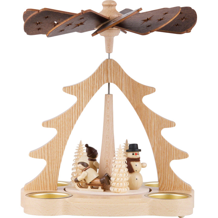 1-Tier Pyramid - Winter Children - 22 cm / 9 inch