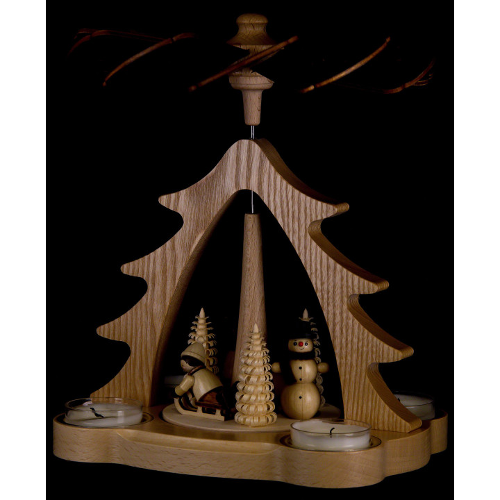 1-stöckige Pyramide Winterkinder - 22 cm